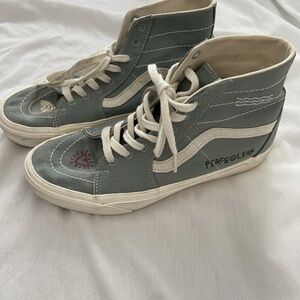 Vans Gray and White High-Tops